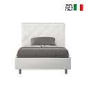 Lit double rembourré 140x200 avec rangement moderne Priya F Modèle