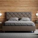 Lit double 170x200 avec rangement moderne rembourré Priya M3 Choix