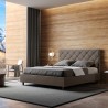 Lit double avec rangement 170x210 rembourré moderne Priya M4 Réductions
