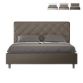 Lit double avec rangement 170x210 rembourré moderne Priya M4 Promotion