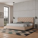 Lit king-size 180x200 avec rangement rembourré Priya K 