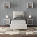 Antea S lit simple avec meuble de rangement 80x190 tête de lit rembourrée coussin Choix