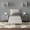 Antea S lit simple avec meuble de rangement 80x190 tête de lit rembourrée coussin Choix