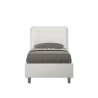 Lit simple 80x190 avec rangement et tête de lit rembourrée Annalisa S Remises