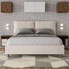 Lit double avec rangement 160x190 tête de lit coussins Antea M Vente