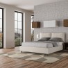 Lit double avec rangement 160x190 tête de lit coussins Antea M Réductions
