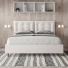 Lit double 160x190 avec rangement, tête de lit à coussins Annalisa M Vente