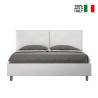 Lit double avec rangement 160x190 tête de lit coussins Appia M 