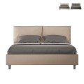 Lit double avec rangement 160x200 coussins rembourrés Antea M1 Promotion