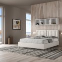 Lit double 160x200 avec rangement et coussins rembourrés Annalisa M1 Dimensions