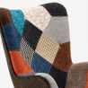 Fauteuil scandinave patchwork design pour salon Patchy