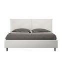 Lit double avec rangement 160x200 tête de lit coussins Appia M1 