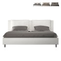 Lit double 180x200 king size avec rangement rembourré Antea K Prix