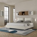 Lit double 180x200 king size avec rangement rembourré Antea K 