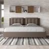 Lit double avec rangement 180x200 king size rembourré Annalisa K Achat