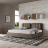Lit double avec rangement 180x200 king size rembourré Annalisa K 