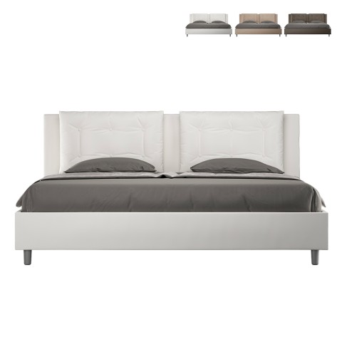 Lit double avec rangement 180x200 king size rembourré Annalisa K Promotion