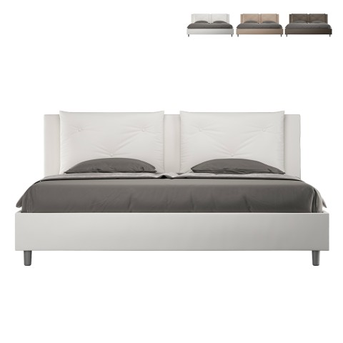 Lit king size avec rangement 180x200 rembourré Appia K Promotion