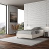 Lit double avec rangement 140x200 sommier français Azelia F Réductions