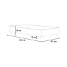 Lit double avec rangement 140x200 sommier français Azelia F 