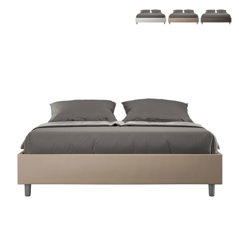 Lit double avec sommier coffre 160x200 Azelia M1 Promotion