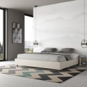 Lit double avec rangement 180x200 sommier king size Azelia K 