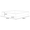 Lit double avec rangement 180x200 sommier king size Azelia K 
