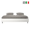 Lit double avec rangement 180x200 sommier king size Azelia K 