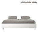 Lit double avec rangement 180x200 sommier king size Azelia K Prix