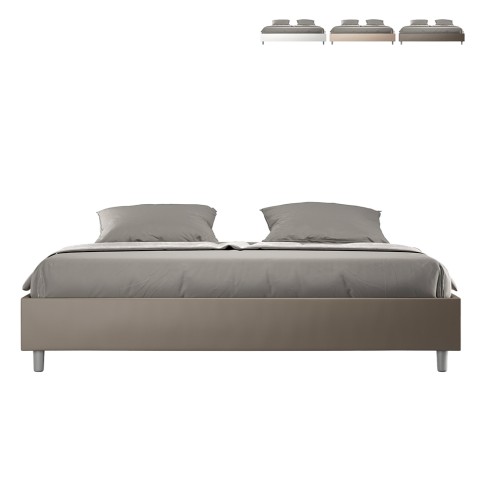 Lit double avec rangement 180x200 sommier king size Azelia K Promotion