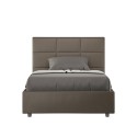 Lit une place et demi 120x190 avec rangement design Mika P 