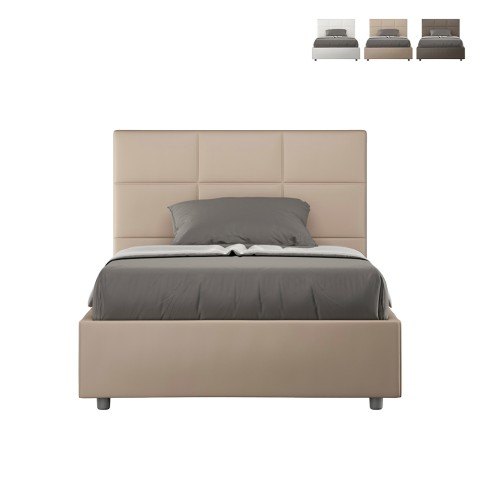 Lit une place et demi 120x190 avec rangement design Mika P Promotion
