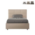Lit une place et demi 120x190 avec rangement design Mika P Promotion
