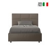 Lit une place et demi 120x190 avec rangement design Mika P 