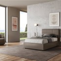 Lit une place et demi 120x190 avec rangement design Mika P 