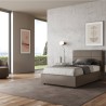 Lit une place et demi 120x190 avec rangement design Mika P 