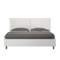 Lit double avec rangement 160x190cm en bois avec coussins Egos Annalisa 