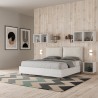 Lit coffre double en bois 160x190 cm avec coussins Egos Antea 