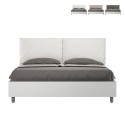 Lit coffre double en bois 160x190 cm avec coussins Egos Antea Prix