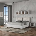 Lit double avec rangement 160x190cm coussins bois Egos Appia Réductions