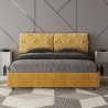 Lit double avec rangement 160x190 tissu Mados Giada Agata 