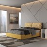 Lit double avec rangement 160x190 tissu Mados Giada Agata 