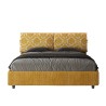 Lit double avec rangement 160x190 tissu Mados Giada Agata 