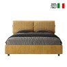 Lit-coffre double en tissu conteneur de rangement  160x190 Mados Giada Aragona Offre