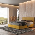 Lit-coffre double en tissu 160x190 conteneur de rangement moderne Arla Norris Era Réductions