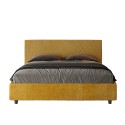 Lit-coffre double en tissu 160x190 conteneur de rangement moderne Arla Norris Era Remises