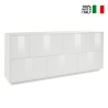 Buffet de salon 200cm buffet de cuisine blanc design Lopar Vente