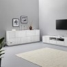 Buffet de salon 200cm buffet de cuisine blanc design Lopar Choix
