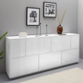 Buffet de salon 200cm buffet de cuisine blanc design Lopar Promotion