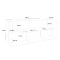 Buffet de salon 200cm buffet de cuisine blanc design Lopar Caractéristiques
